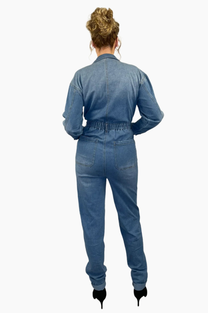 Rosie Tall Denim Jumpsuit