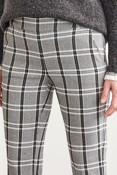 Silver Plaid Tall Pant