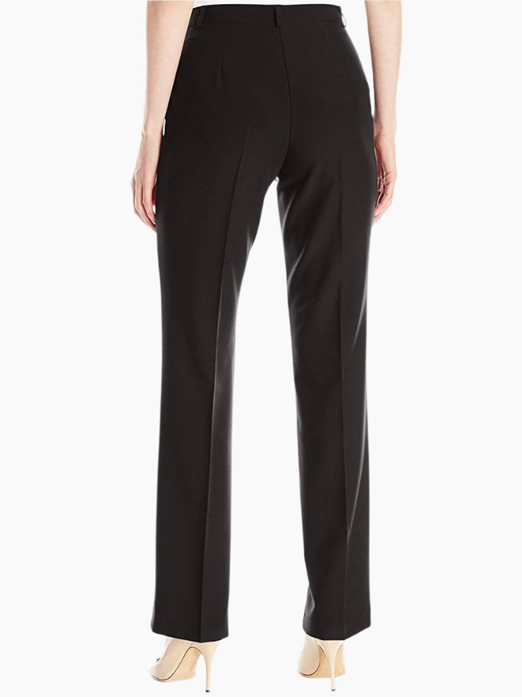 Comfort Waist Straight Leg Pant Black