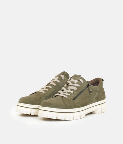 Tamaris Chunky Khaki Comfort Shoes