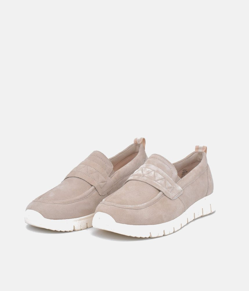 Tamaris Sporty Beige Slip On Trainers