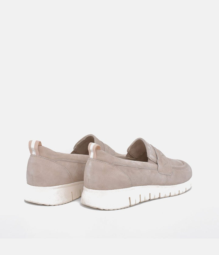 Tamaris Sporty Beige Slip On Trainers