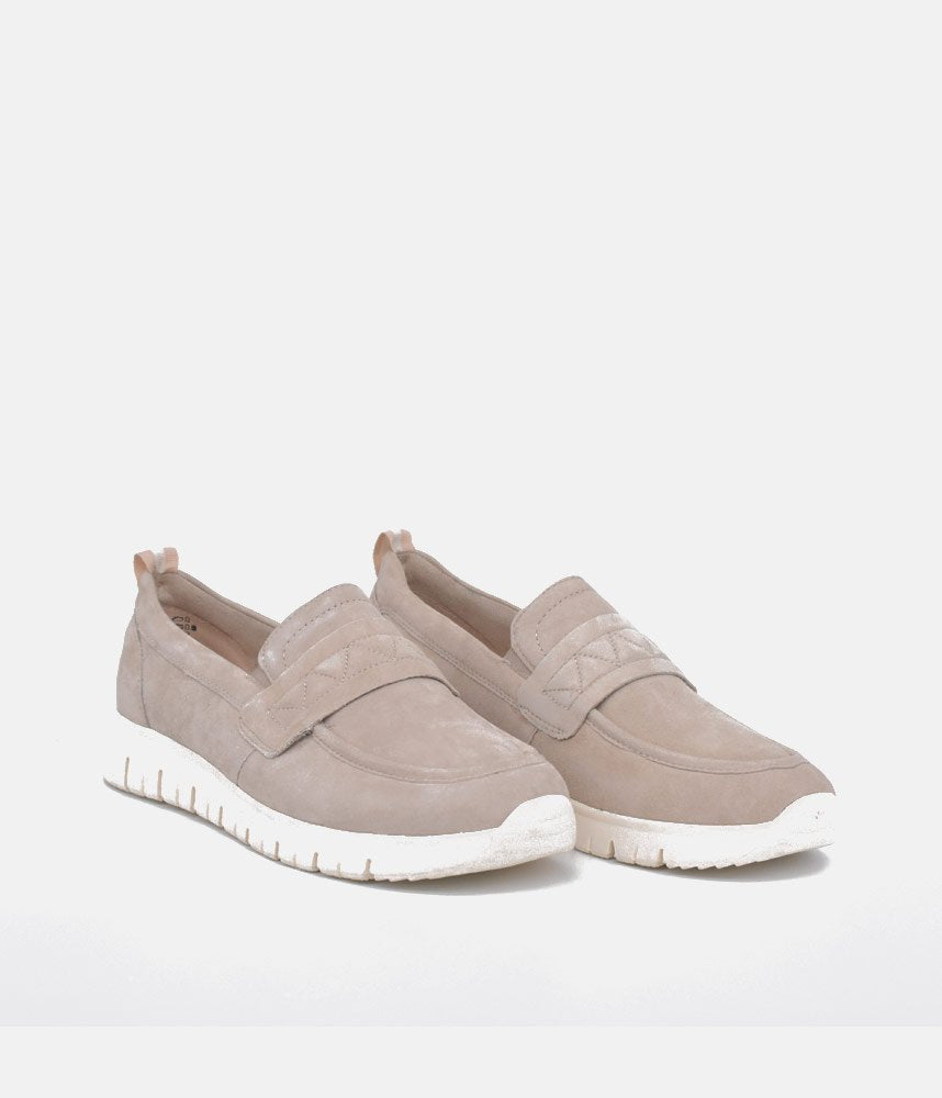 Tamaris Sporty Beige Slip On Trainers