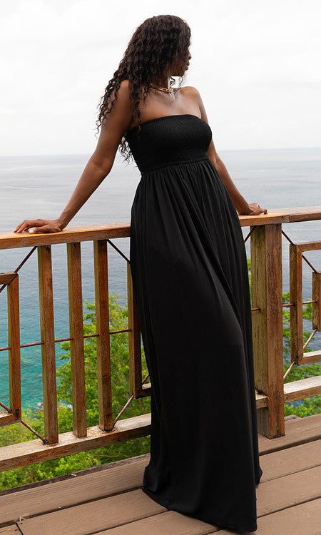 Venice Wide Leg Jumpsuit - Black