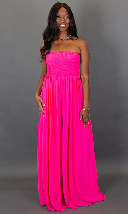 Venice Wide Leg Jumpsuit - Pink