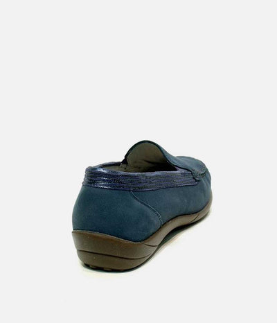 Waldlaufer Classic Jeans Blue Nubuck Loafers