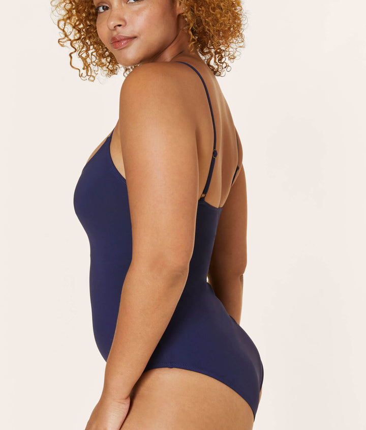 The Amalfi One Piece - Flat - Navy - Long Torso