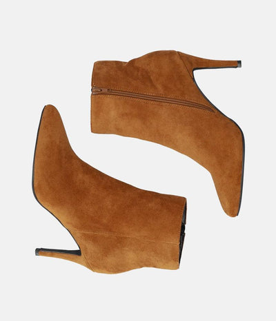 Sky High Tan Stiletto Heel Booties