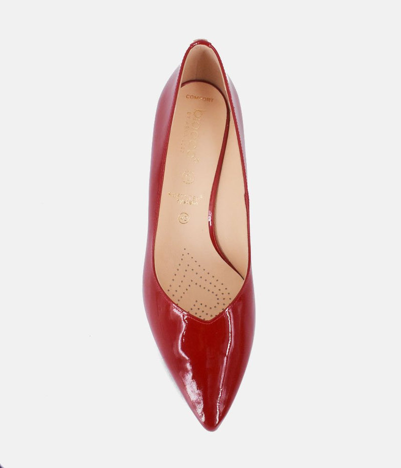 Bioeco Red Patent Leather Stiletto Heels