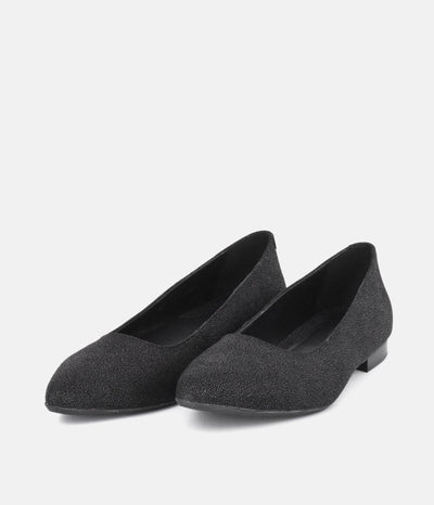 Cinderella Shoes Premium Pointy Black Ballet Flats