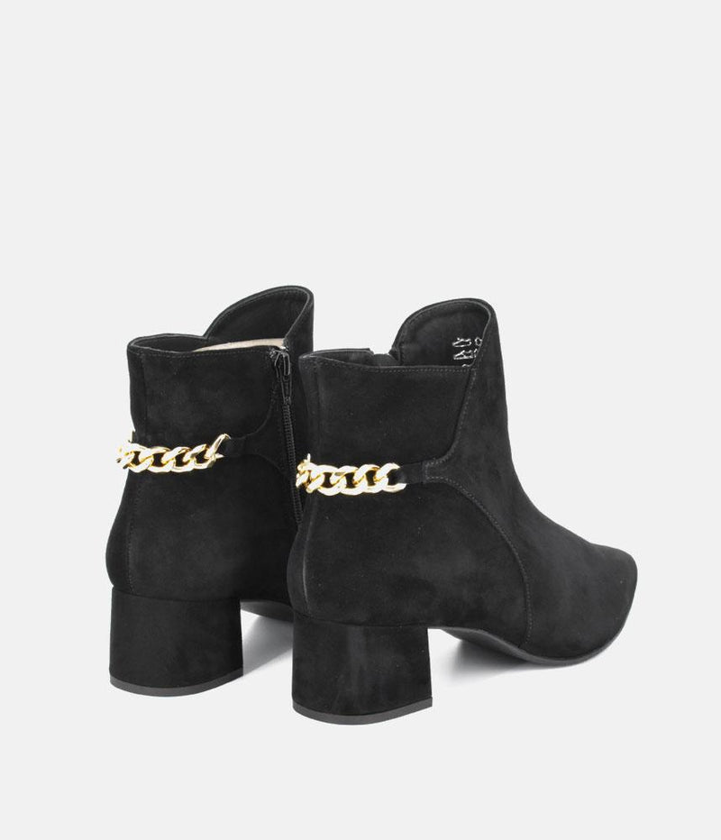 Cinderella Shoes Chic Black Suede Ankle Boots