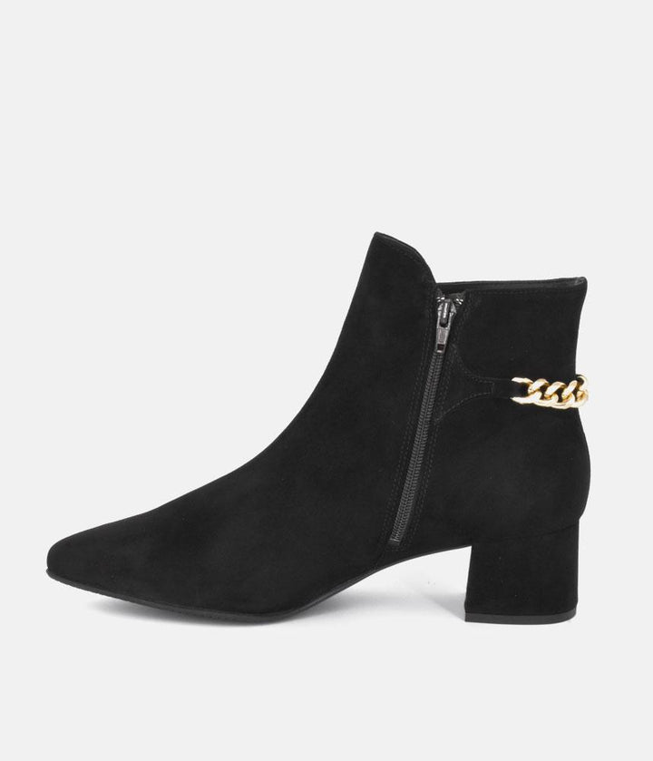 Cinderella Shoes Chic Black Suede Ankle Boots