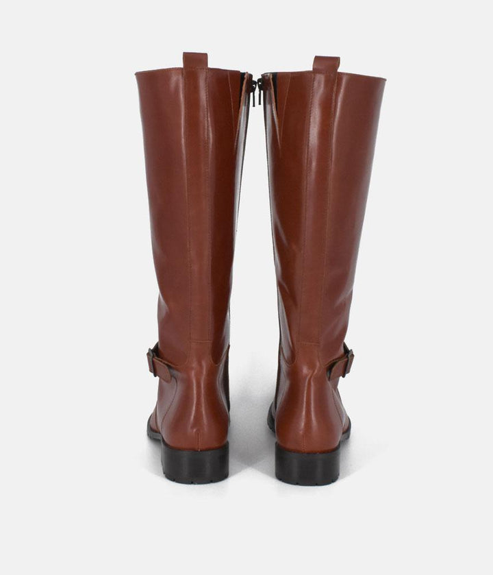 Cinderella Shoes Gorgeous Brown Leather Long Boots