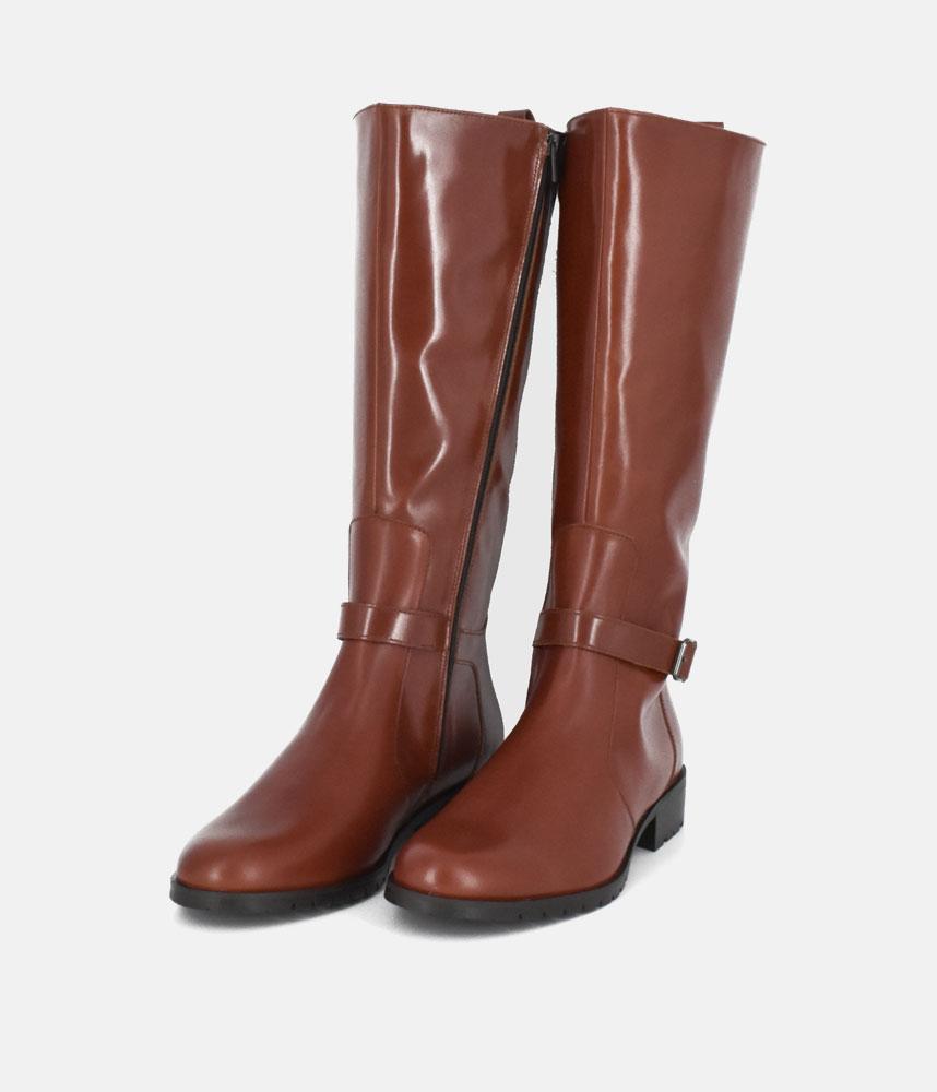 Cinderella Shoes Gorgeous Brown Leather Long Boots