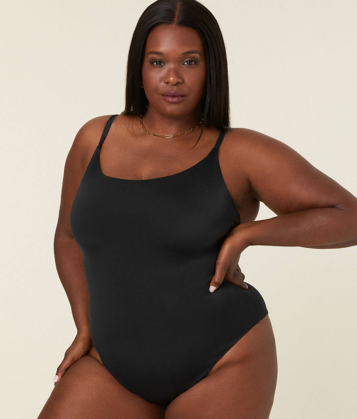 The Fiji One Piece - Flat - Black - Long Torso