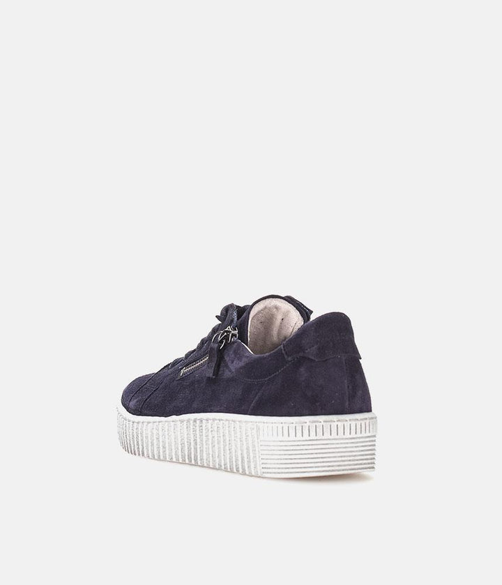 Gabor Chunky Navy Suede Trainers