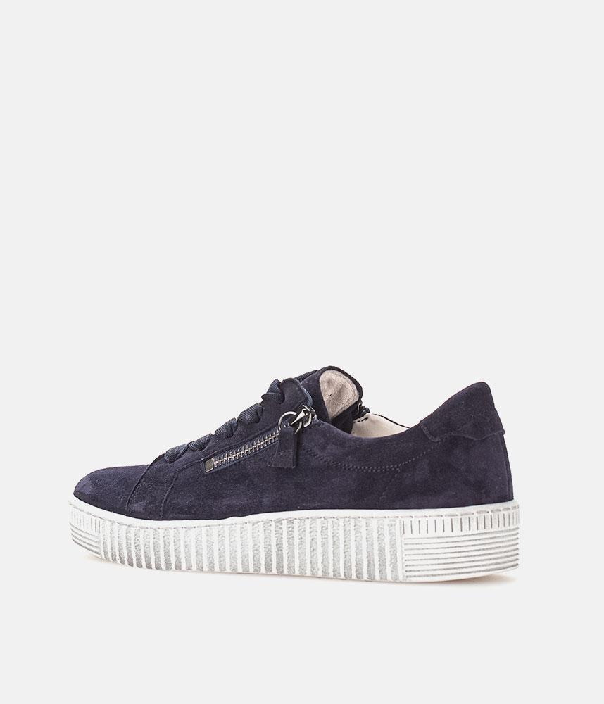 Gabor Chunky Navy Suede Trainers