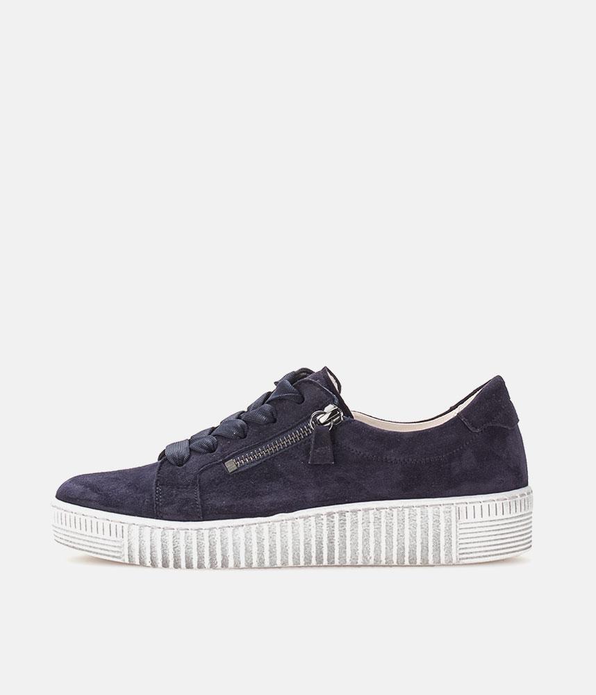 Gabor Chunky Navy Suede Trainers