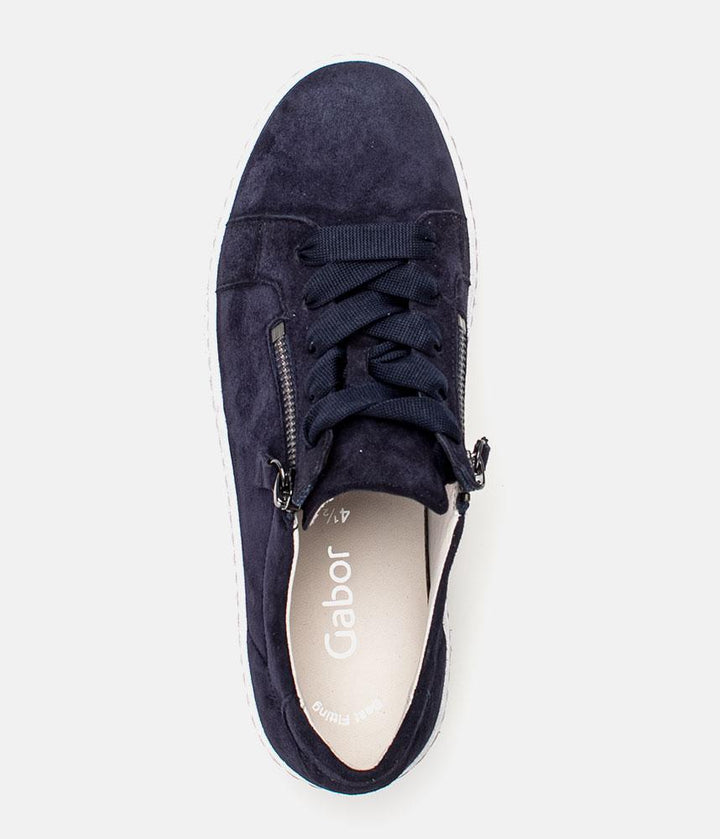 Gabor Chunky Navy Suede Trainers