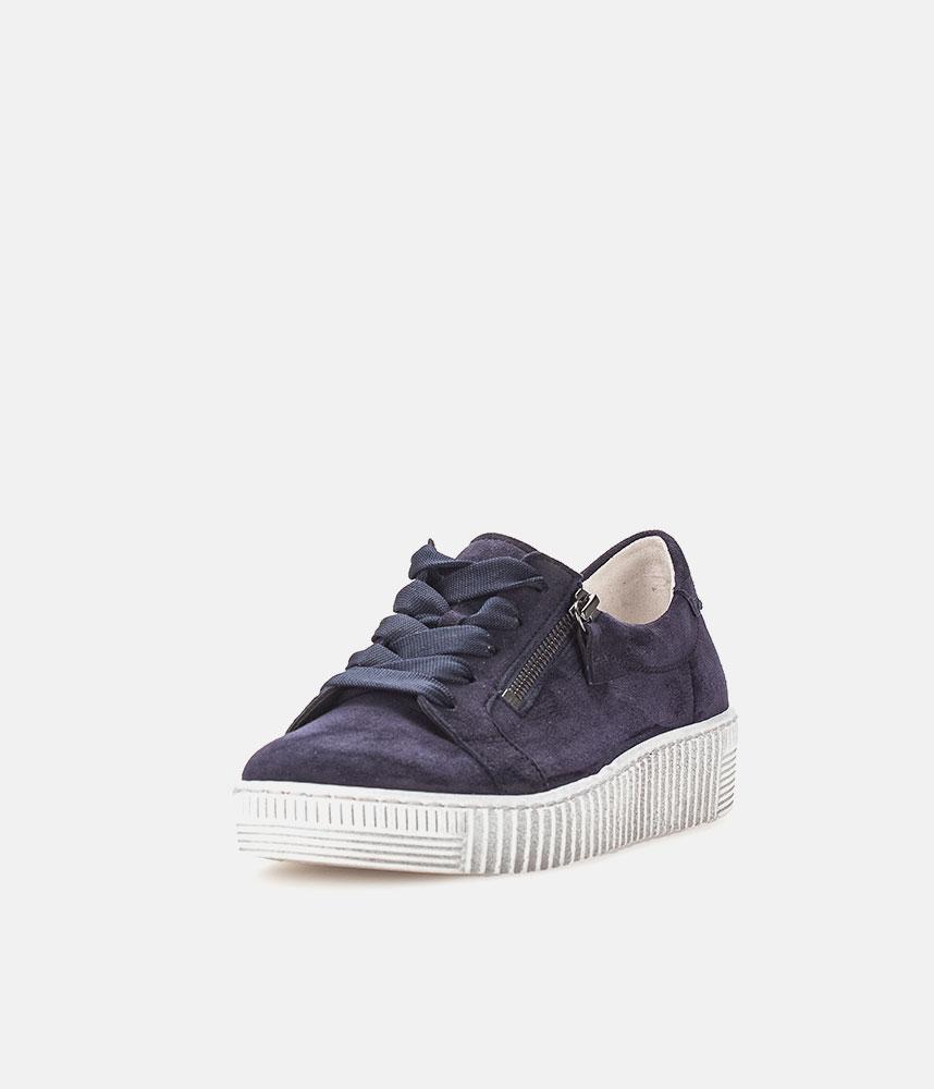 Gabor Chunky Navy Suede Trainers