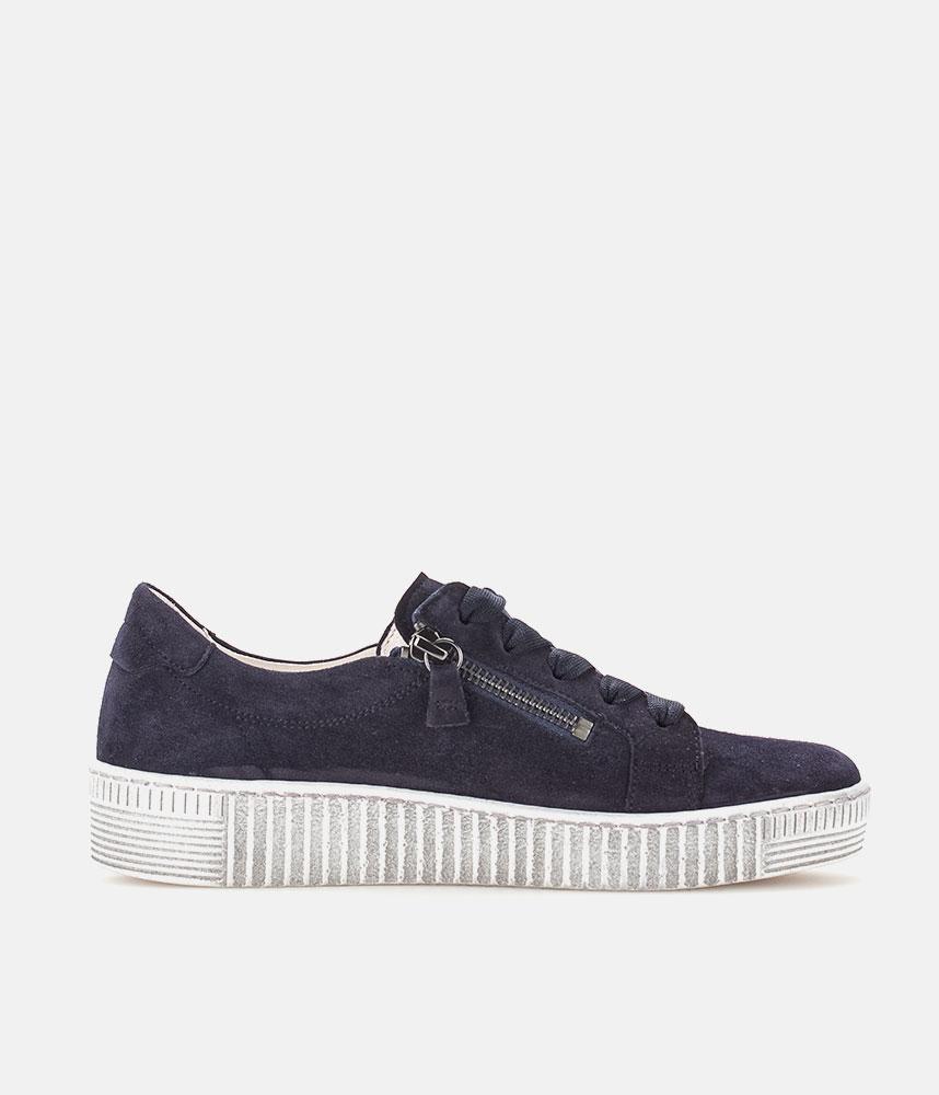 Gabor Chunky Navy Suede Trainers