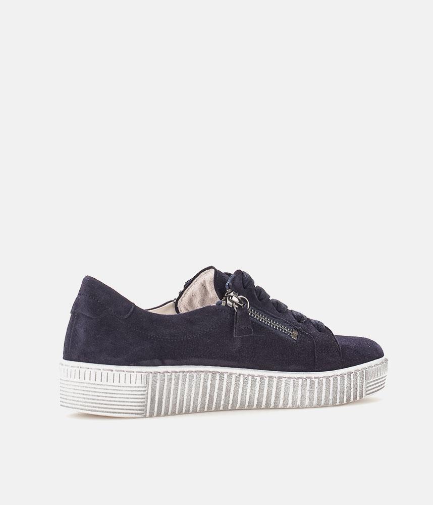 Gabor Chunky Navy Suede Trainers