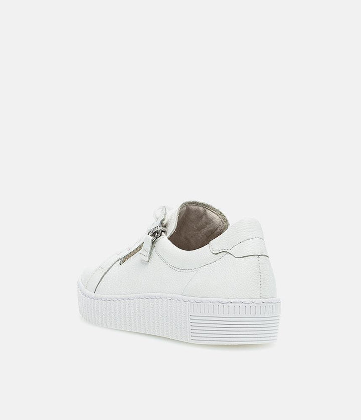 Gabor Classic White Leather Trainer