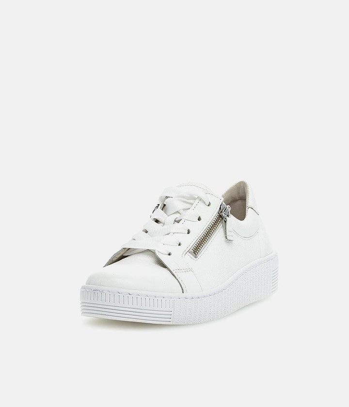 Gabor Classic White Leather Trainer