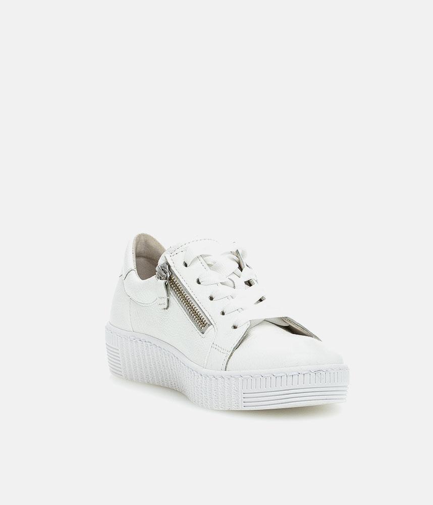 Gabor Classic White Leather Trainer