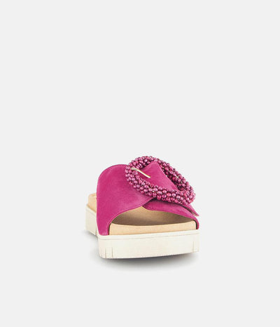 Gabor Stylish Pink Suede Mule Sandals