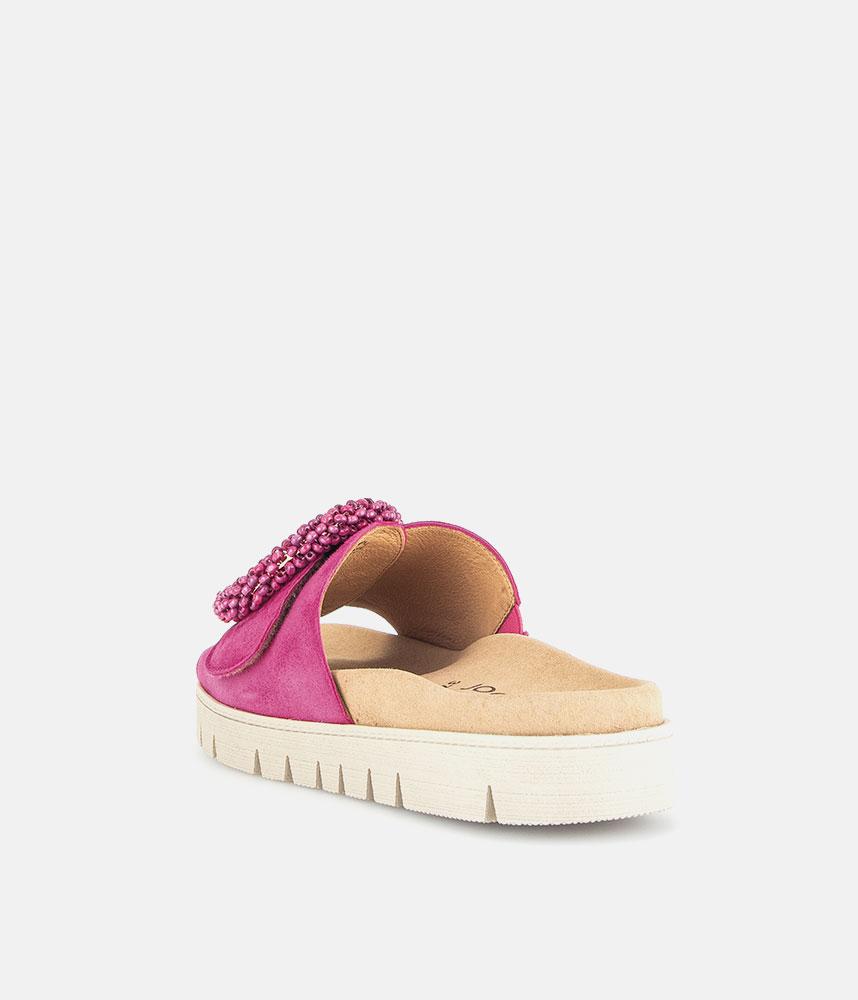 Gabor Stylish Pink Suede Mule Sandals