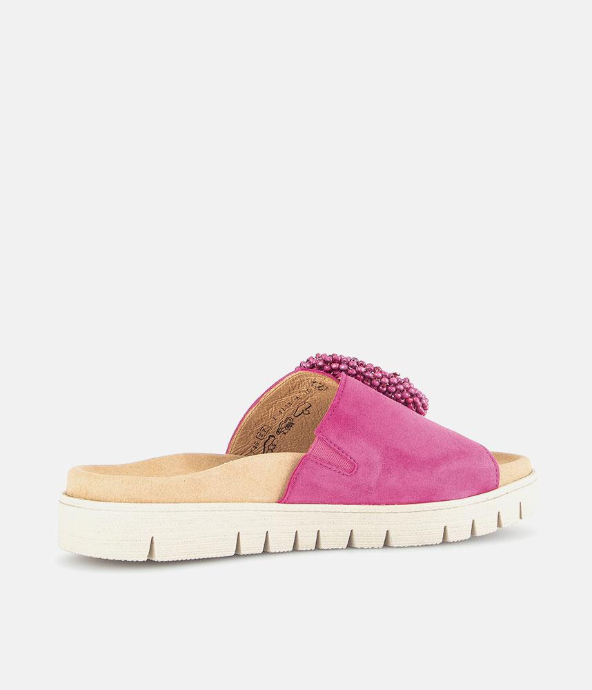 Gabor Stylish Pink Suede Mule Sandals