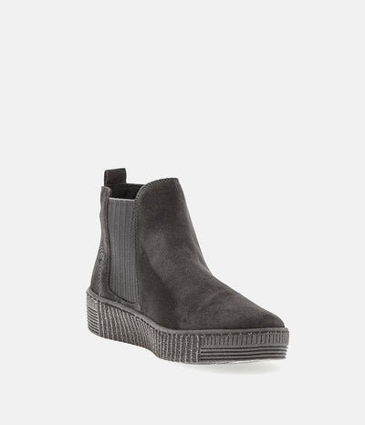 Gabor Casual Grey Suede Ankle Booties