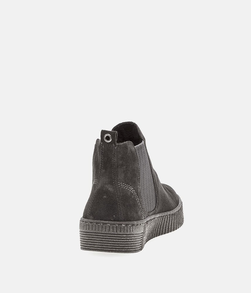 Gabor Casual Grey Suede Ankle Booties