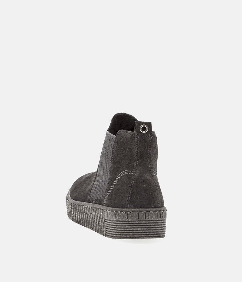 Gabor Casual Grey Suede Ankle Booties