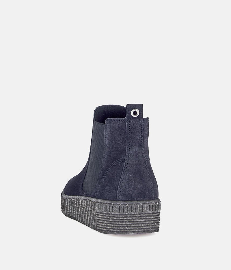 Gabor Casual Navy Suede Ankle Booties