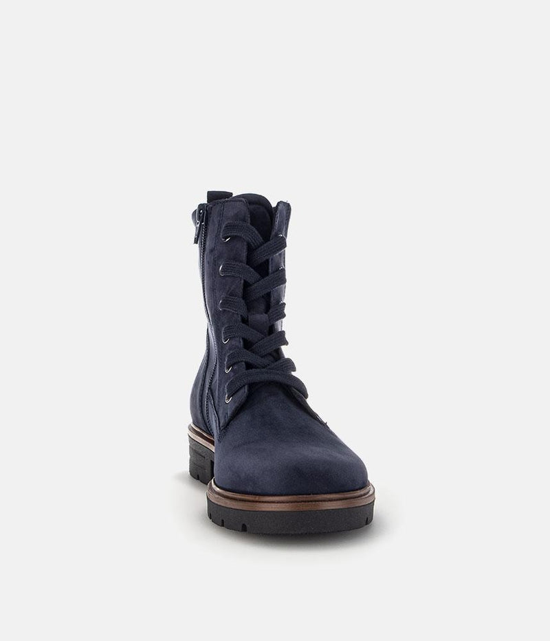 Gabor Versatile Navy Nubuck Ankle Boots