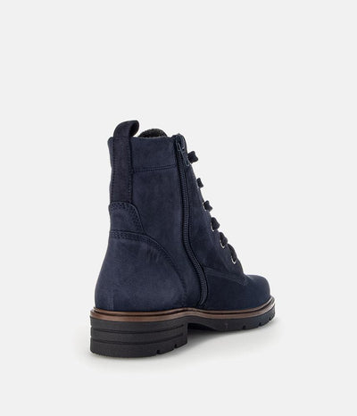 Gabor Versatile Navy Nubuck Ankle Boots