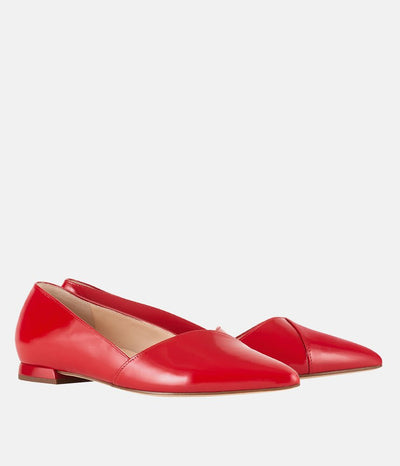 Hogl Gorgeous Red Patent Leather Flats