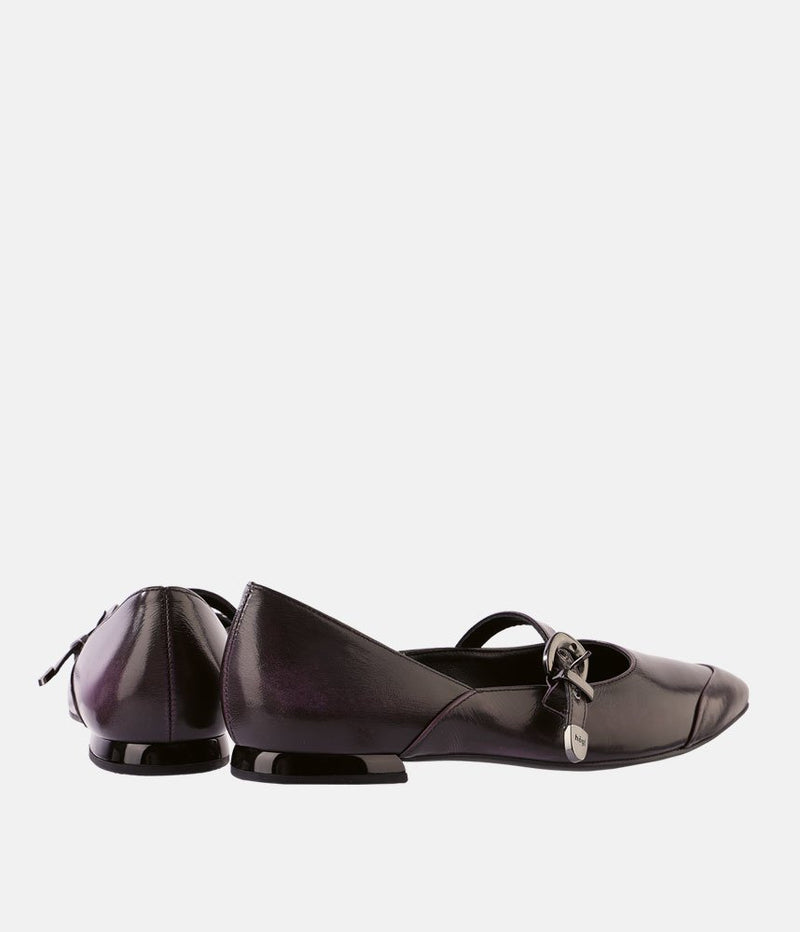 Hogl Super Stylish Aubergine Mary Jane Flats