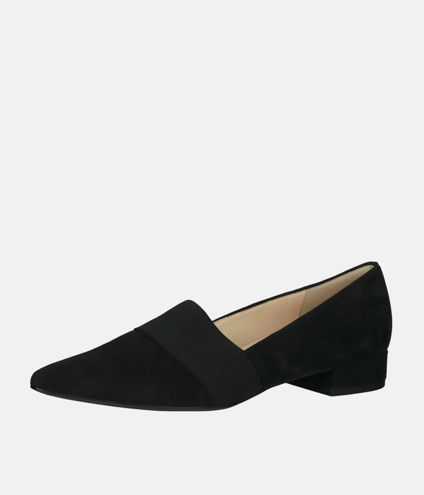 Hogl Classy Black Pointy Toe Flats