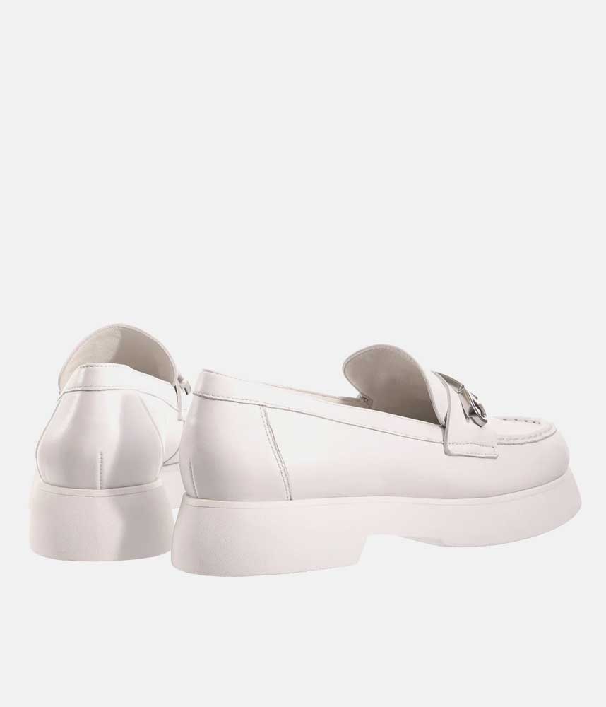 Hogl Premium White Leather Loafers