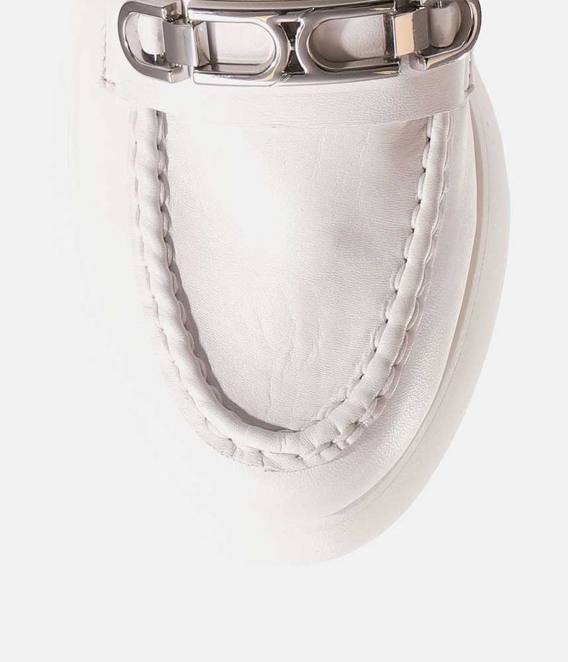 Hogl Premium White Leather Loafers