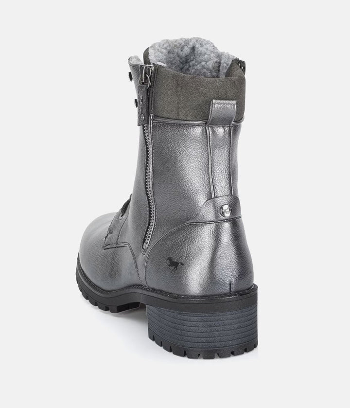 Mustang Trendy Dark Grey Ankle Boots