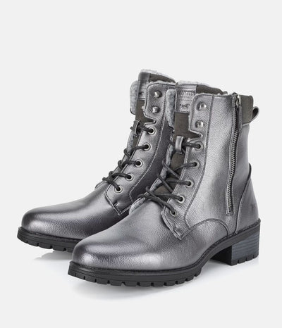 Mustang Trendy Dark Grey Ankle Boots