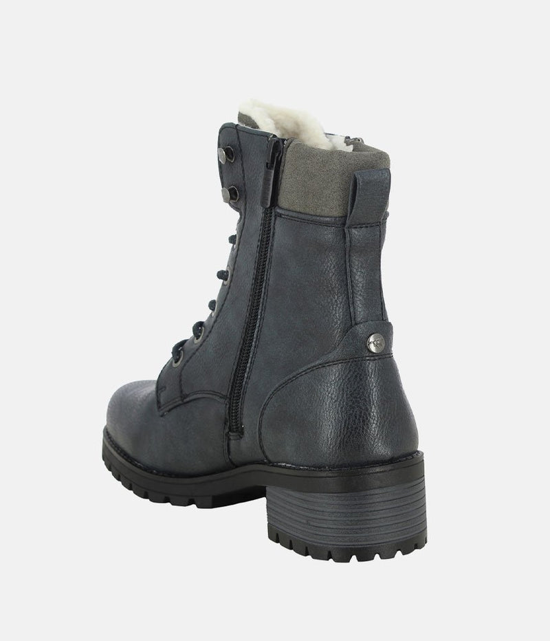 Mustang Versatile Navy Ankle Boots