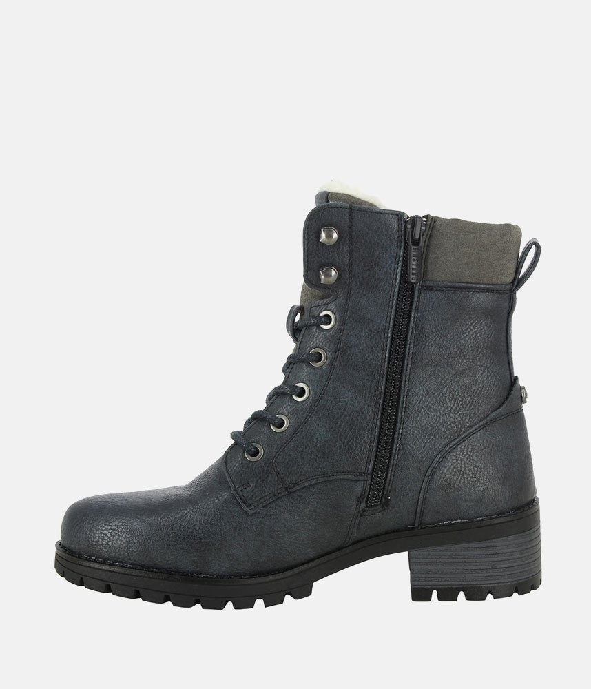 Mustang Versatile Navy Ankle Boots