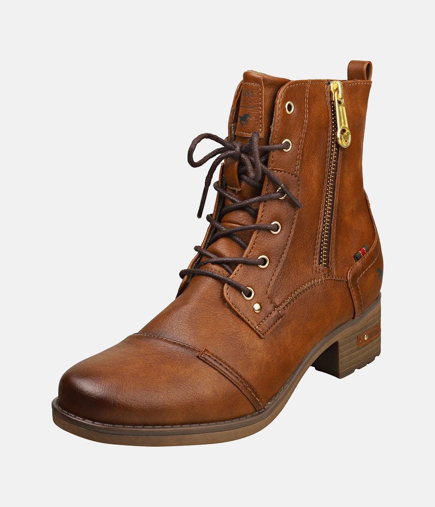 Mustang Classic Brandy Lace Up Ankle Boots