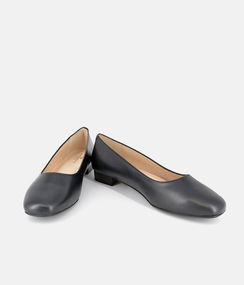 Cinderella Shoes Classic Navy Low Heel Shoes