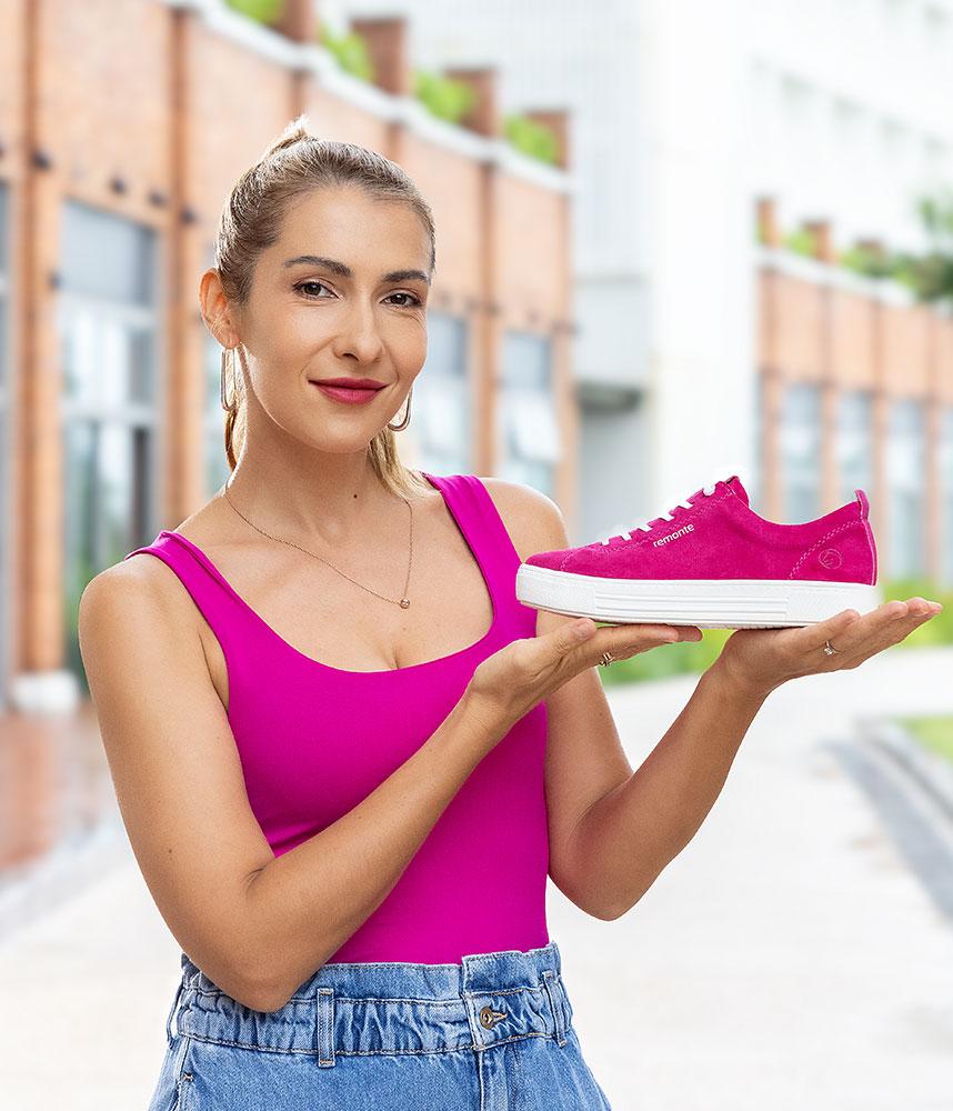 Remonte Trendy Pink Low Top Trainers